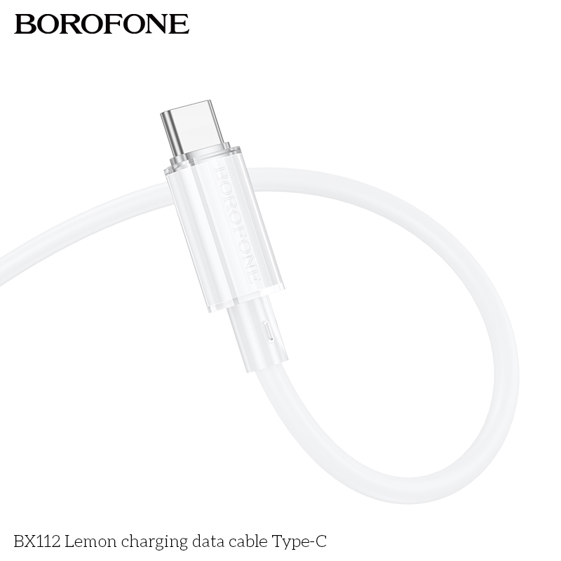 BOROFONE BX112 Lemon USB-A to USB-C cable NZ 4